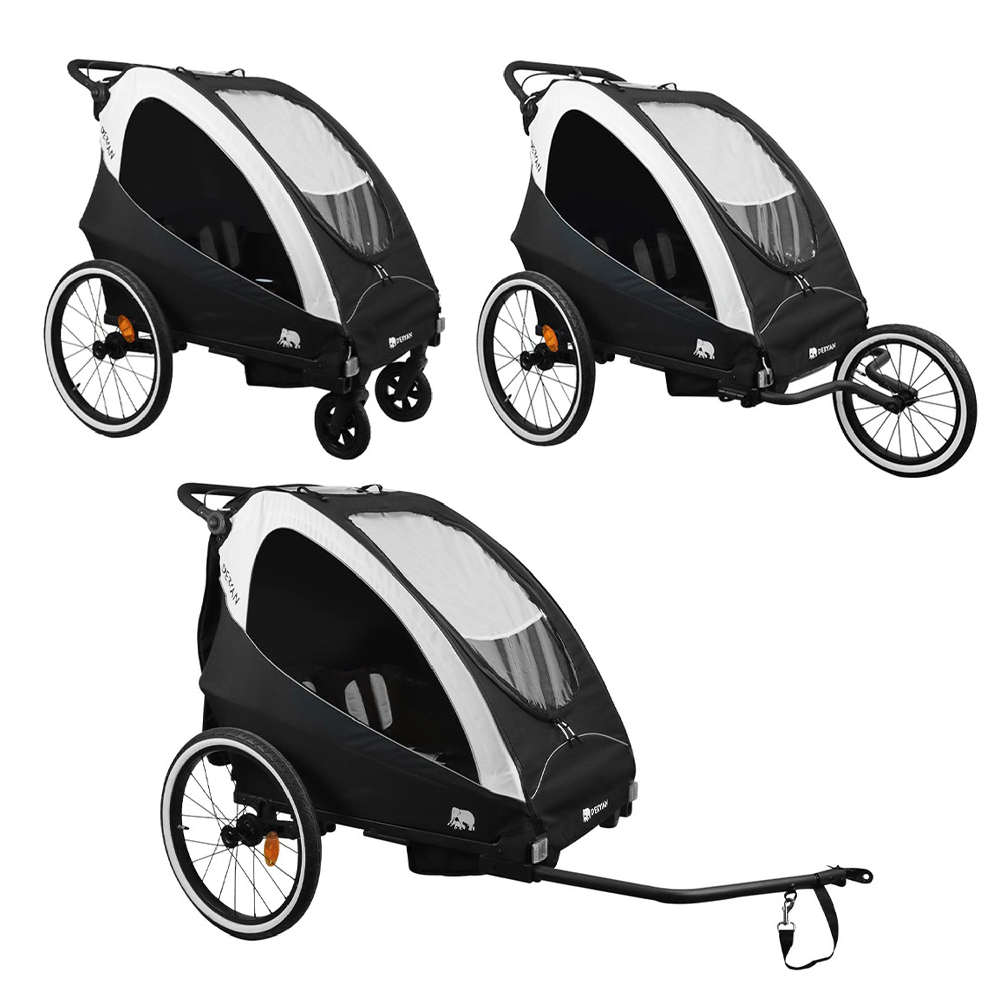 Fahrradanhänger - Kinderwagen - Jogging-Kinderwagen