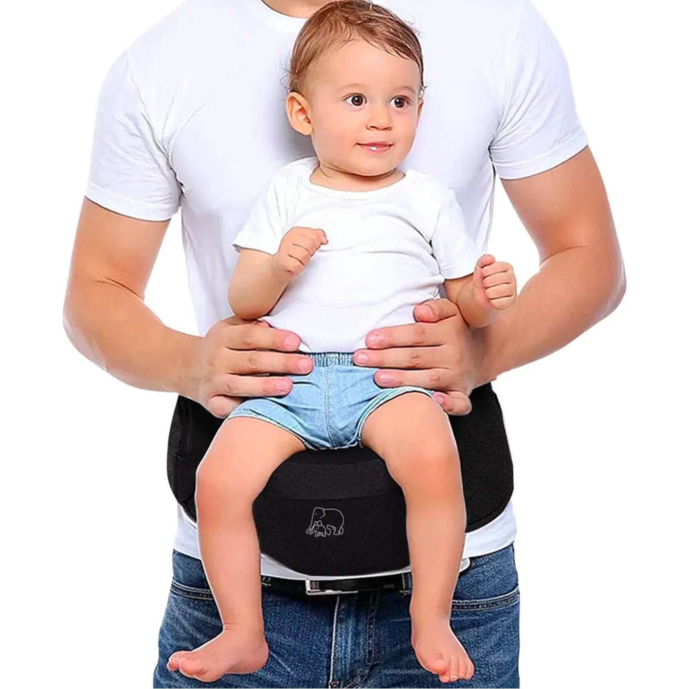 Luxury Hip Carrier - Baby- und Kleinkind-Hüftsitz - Schwarz