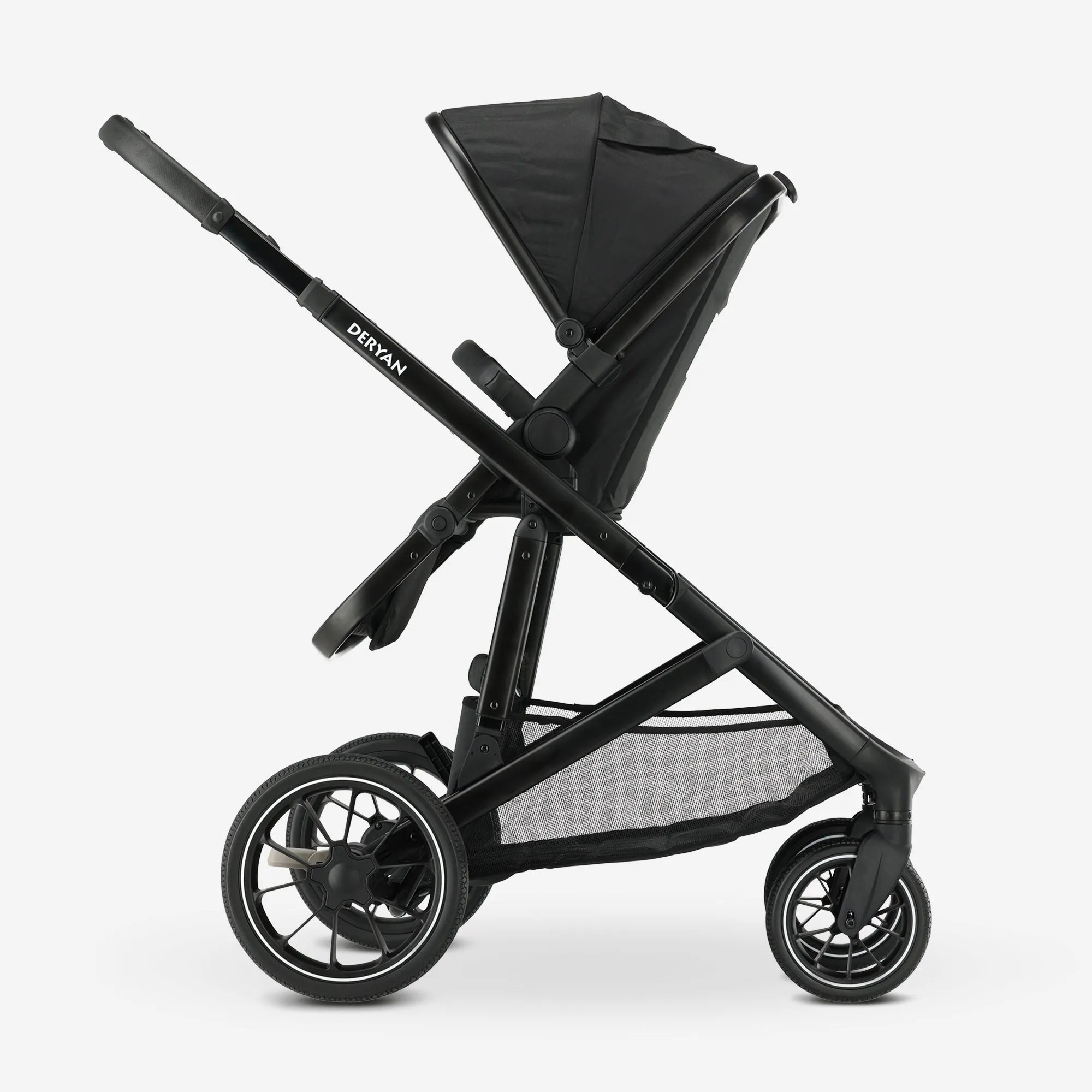 EVY V2 Duo Kinderwagen Schwarz zwei Sitze