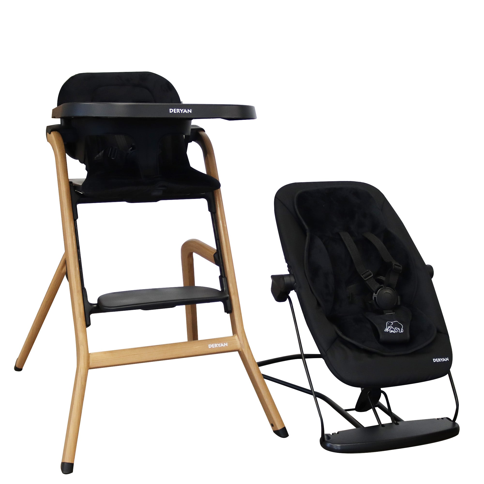 Curve Highchair Set Komplettset mit Wippe & Einlegekissen