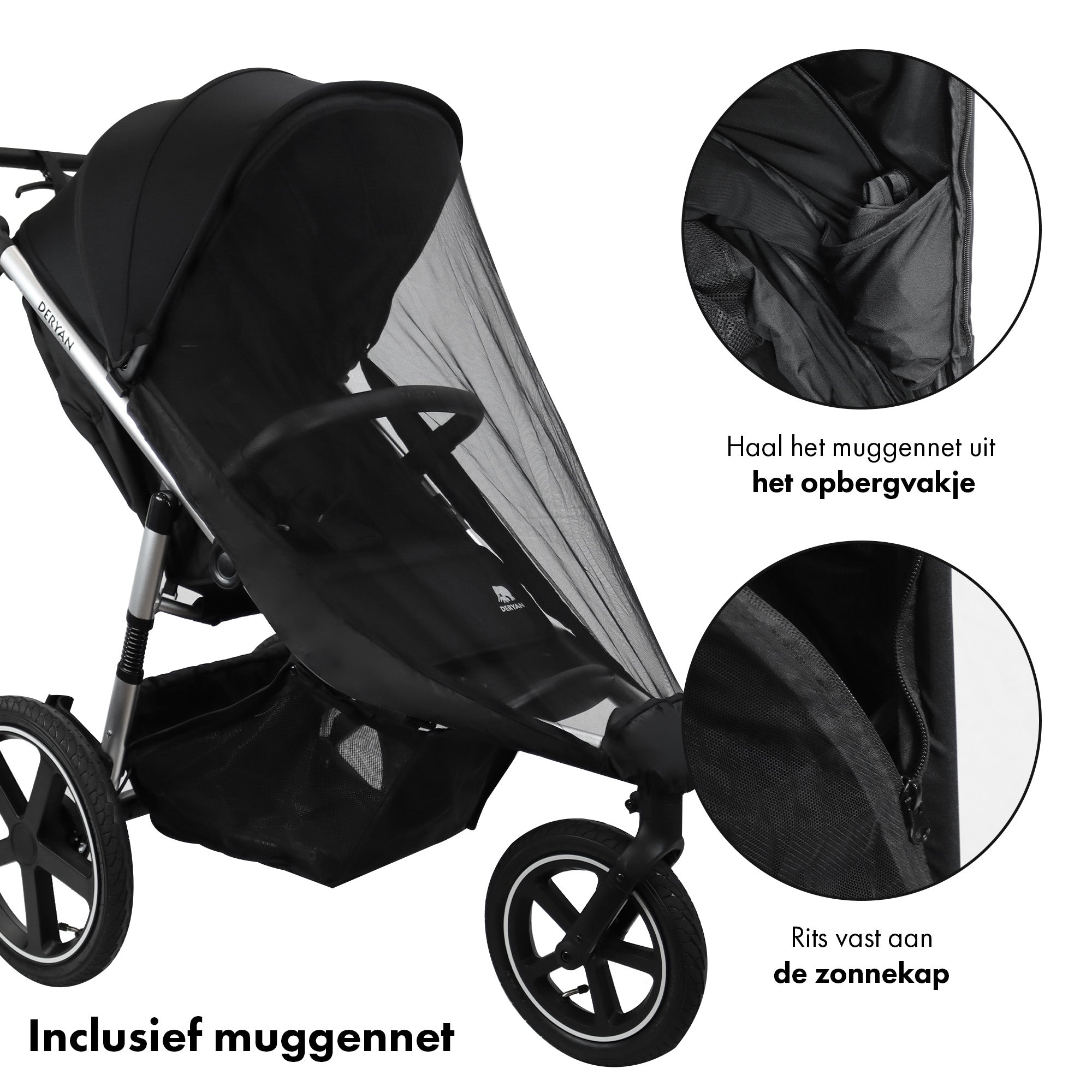 Bolt Hard Running Kinderwagen Schwarz