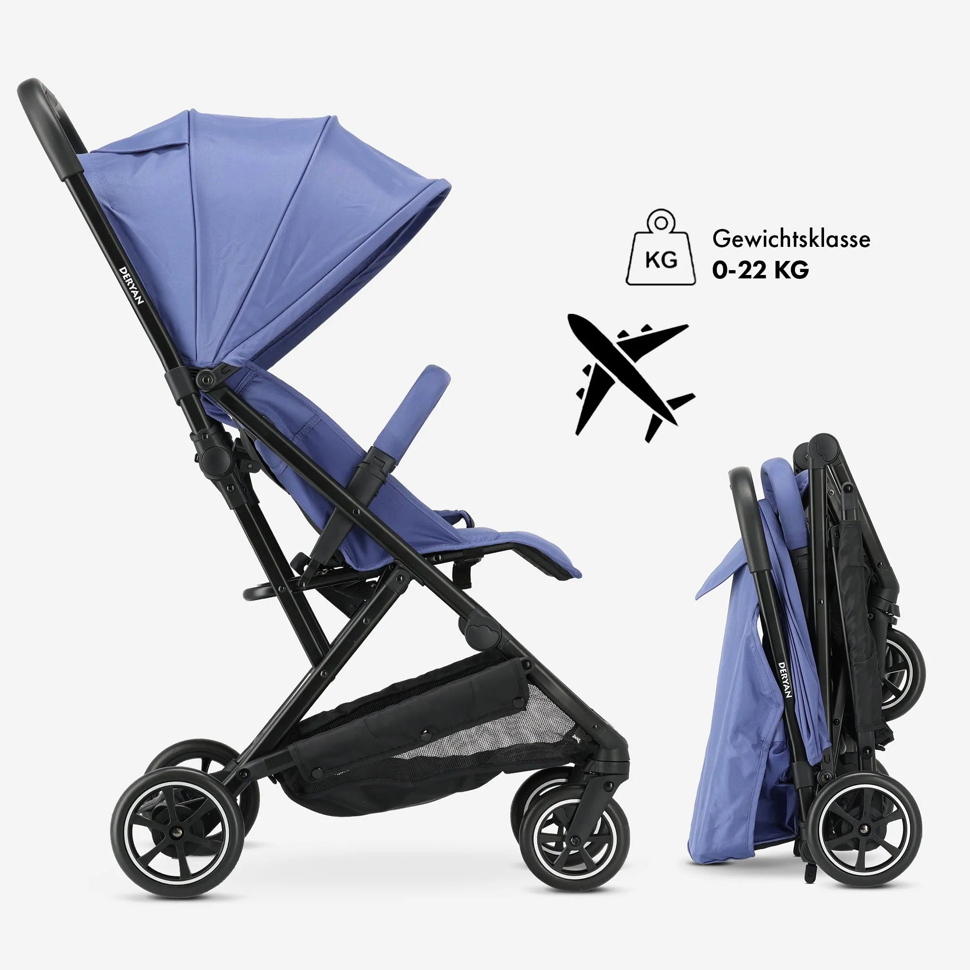 Luxe Easy Lightweight Buggy - Blau