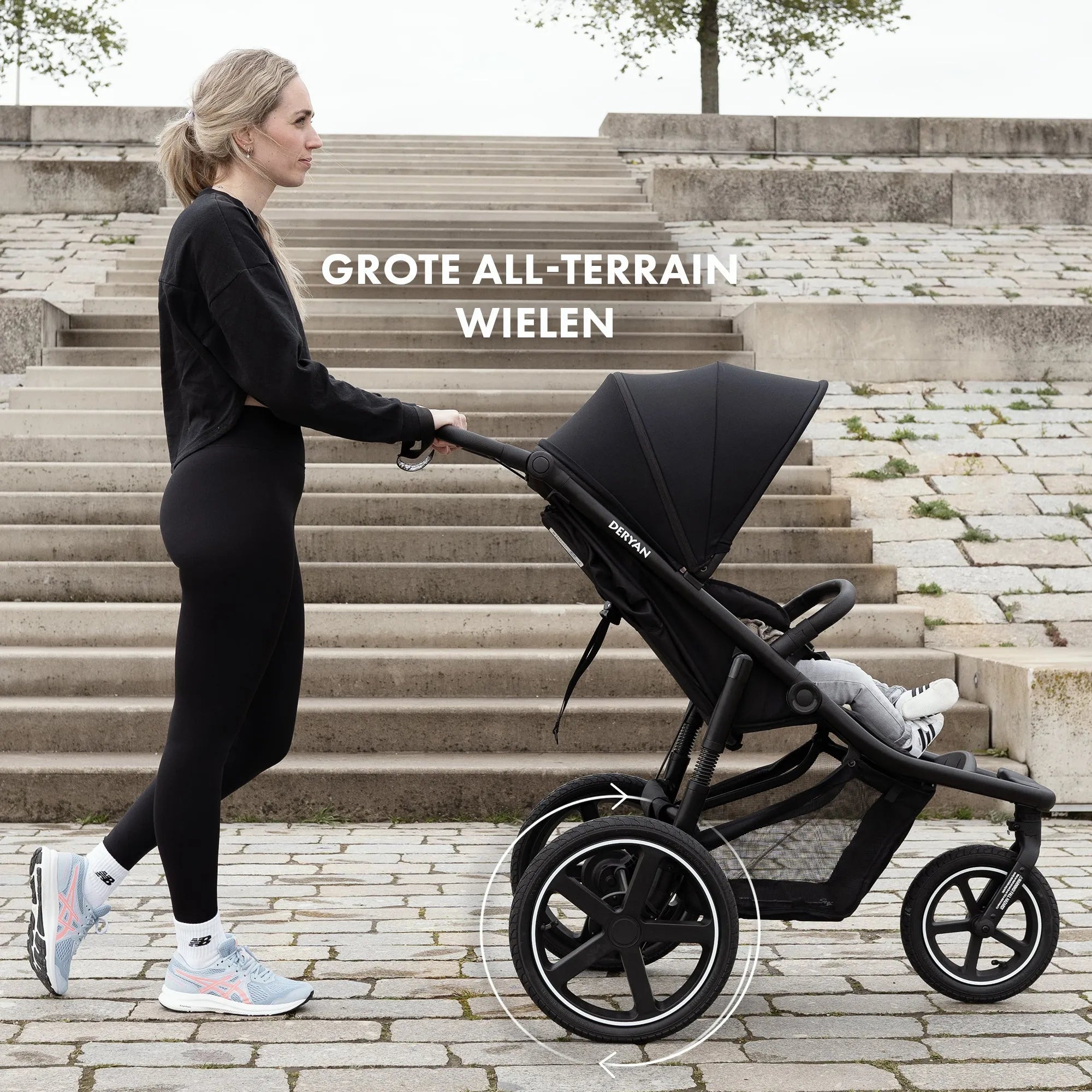 Bolt Jogging Kinderwagen Schwarz