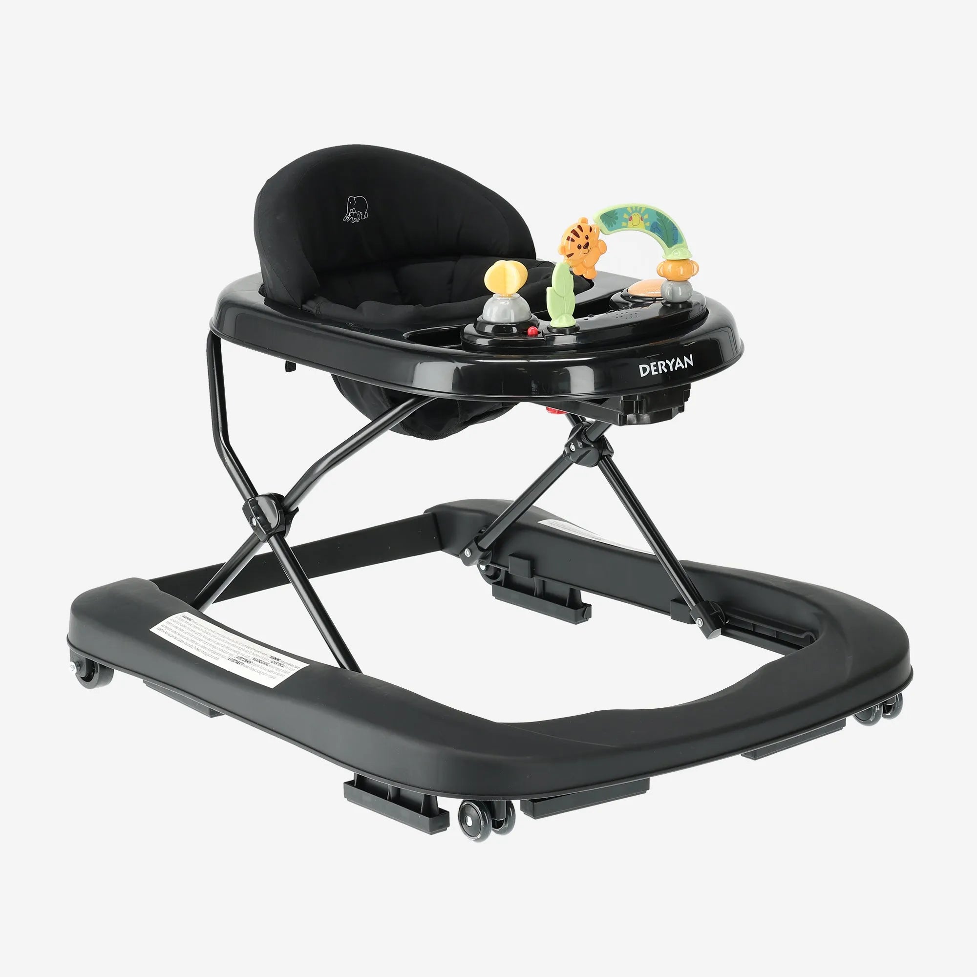 2-in-1-Kinderwagen Schwarz