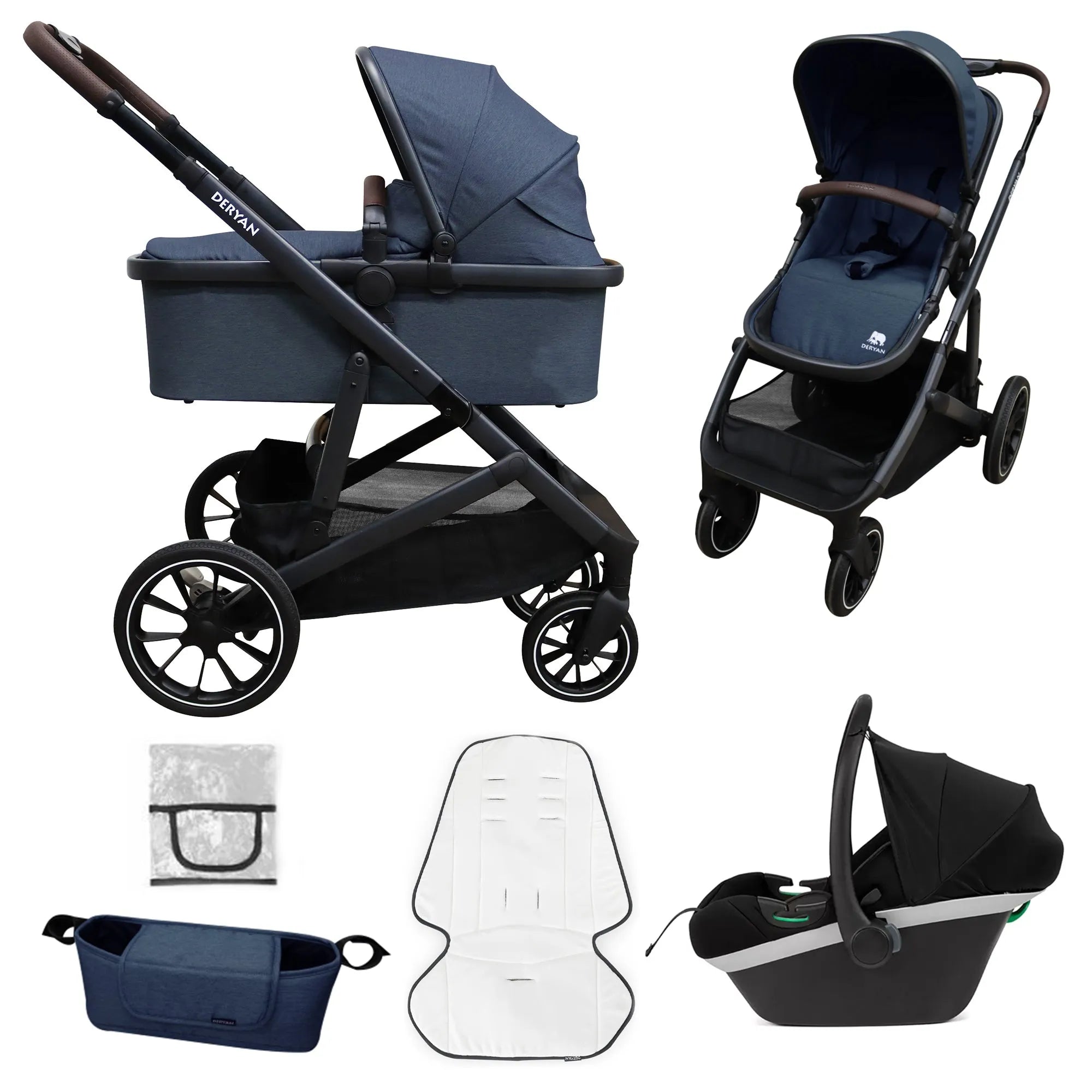 EVY V2 Kinderwagen 3 in 1 Navy