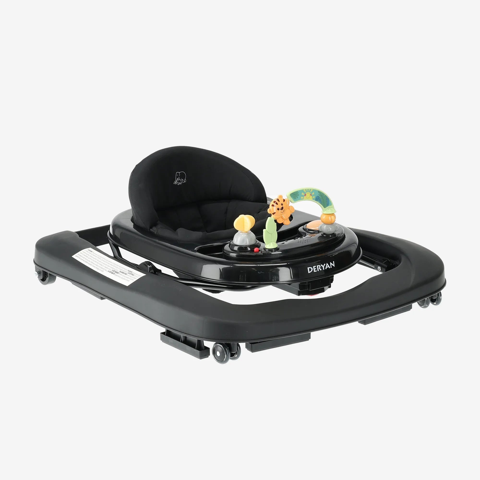 2-in-1-Kinderwagen Schwarz