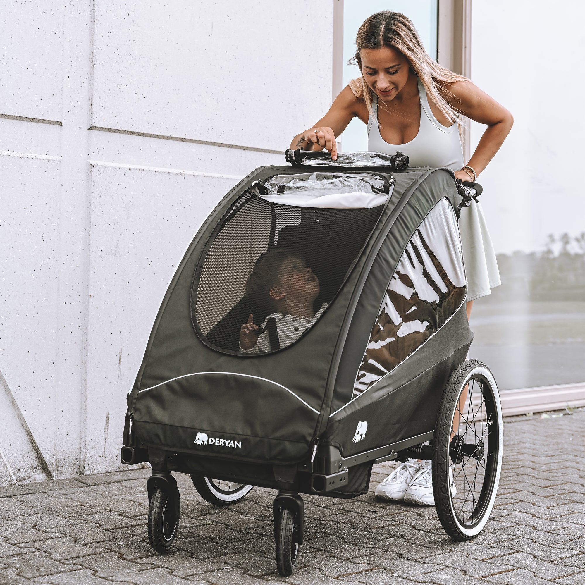 Fahrradanhänger - Kinderwagen - Jogging-Kinderwagen