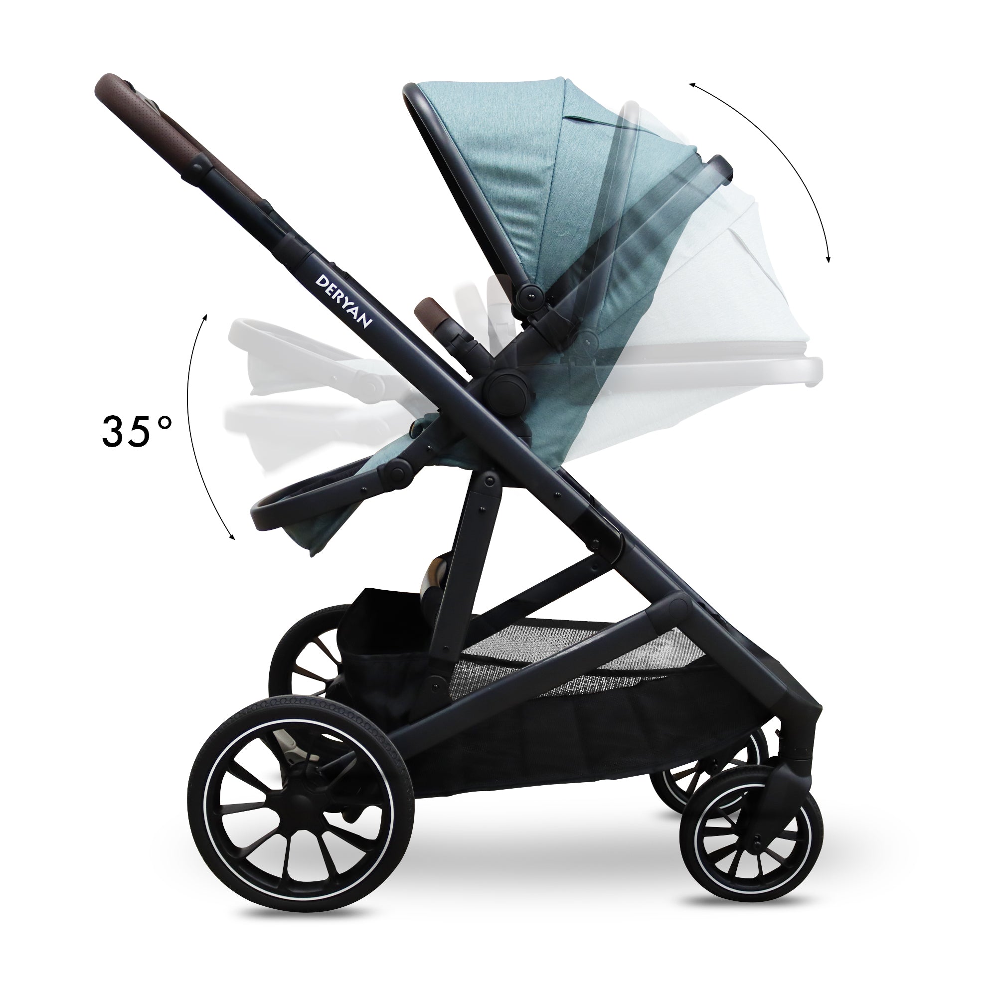 EVY V2 Kinderwagen 3 in 1 Grün