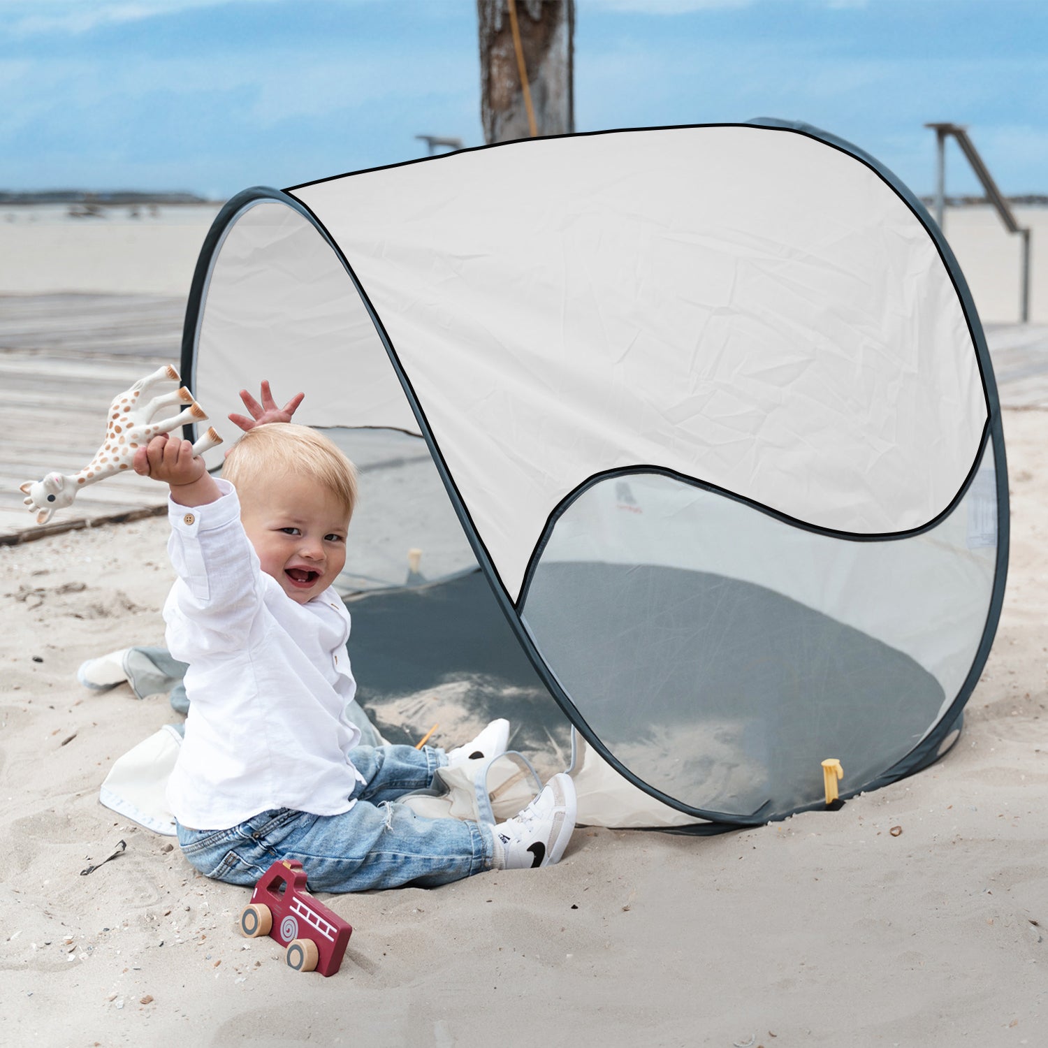 Strandtält Silber