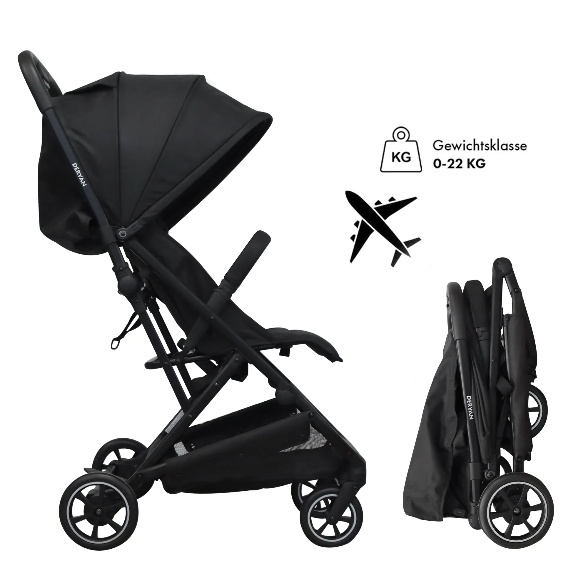 Easy Luxe Leichter Buggy - Schwarz