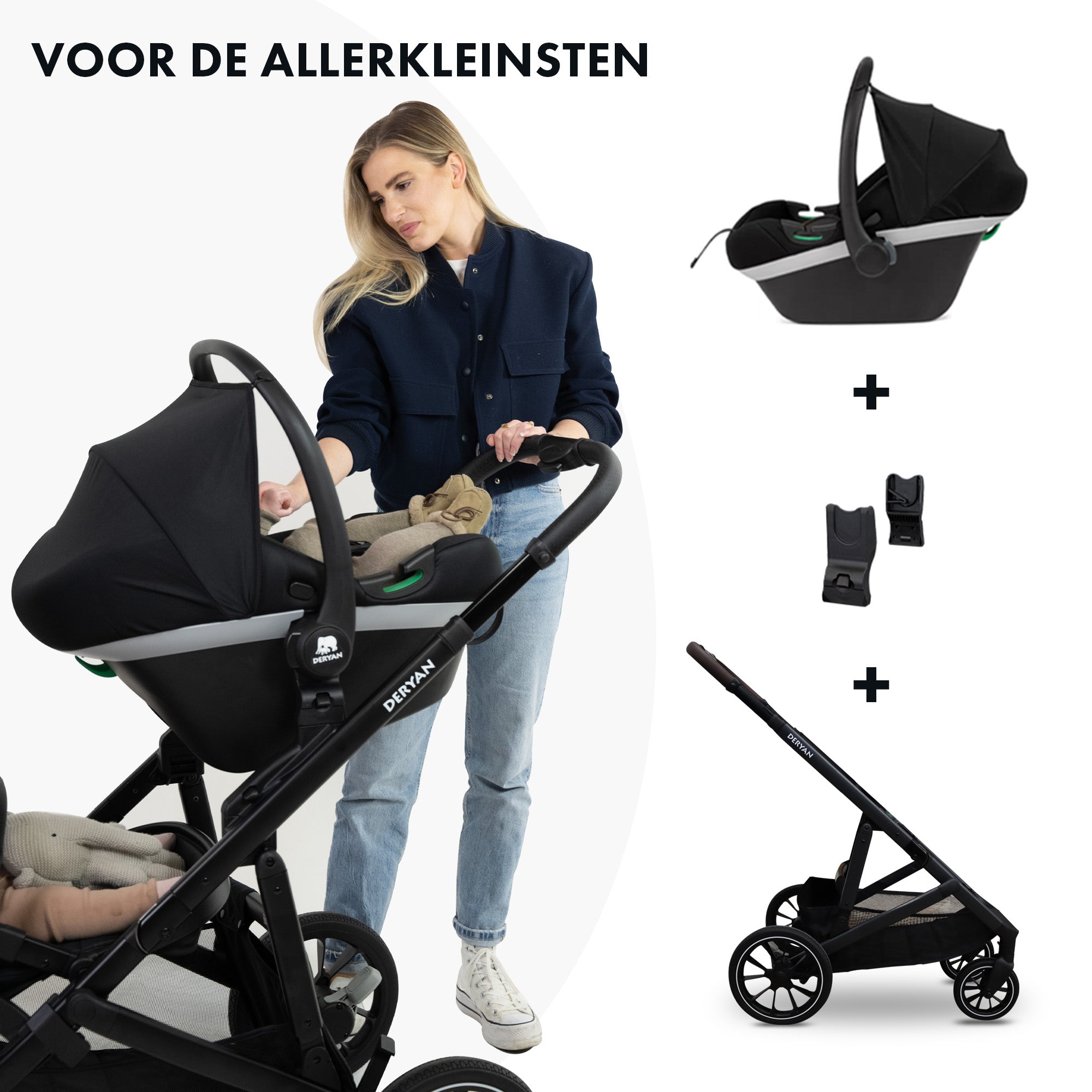 EVY V2 Kinderwagen 3 in 1 Grün