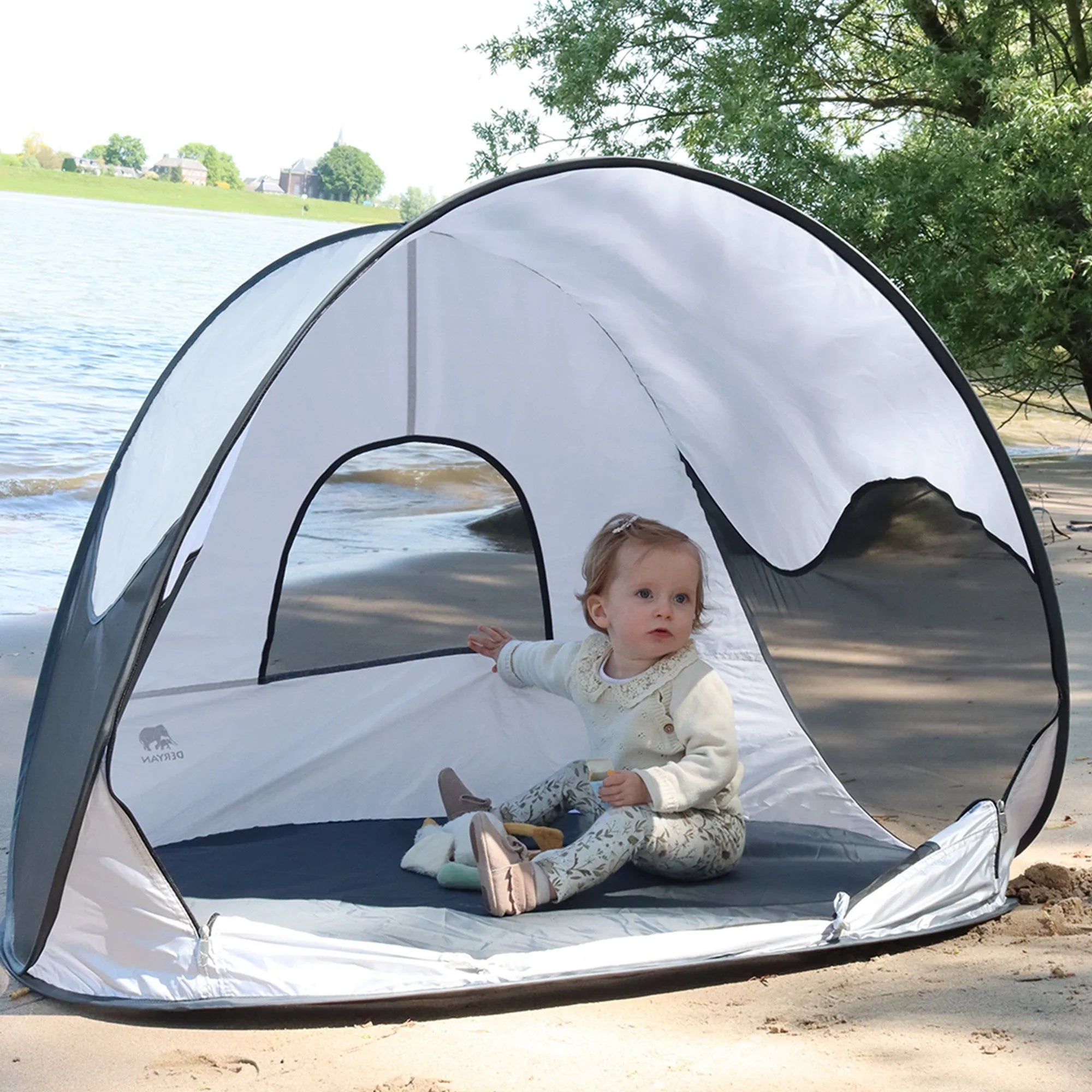 Strandpavillon Silber