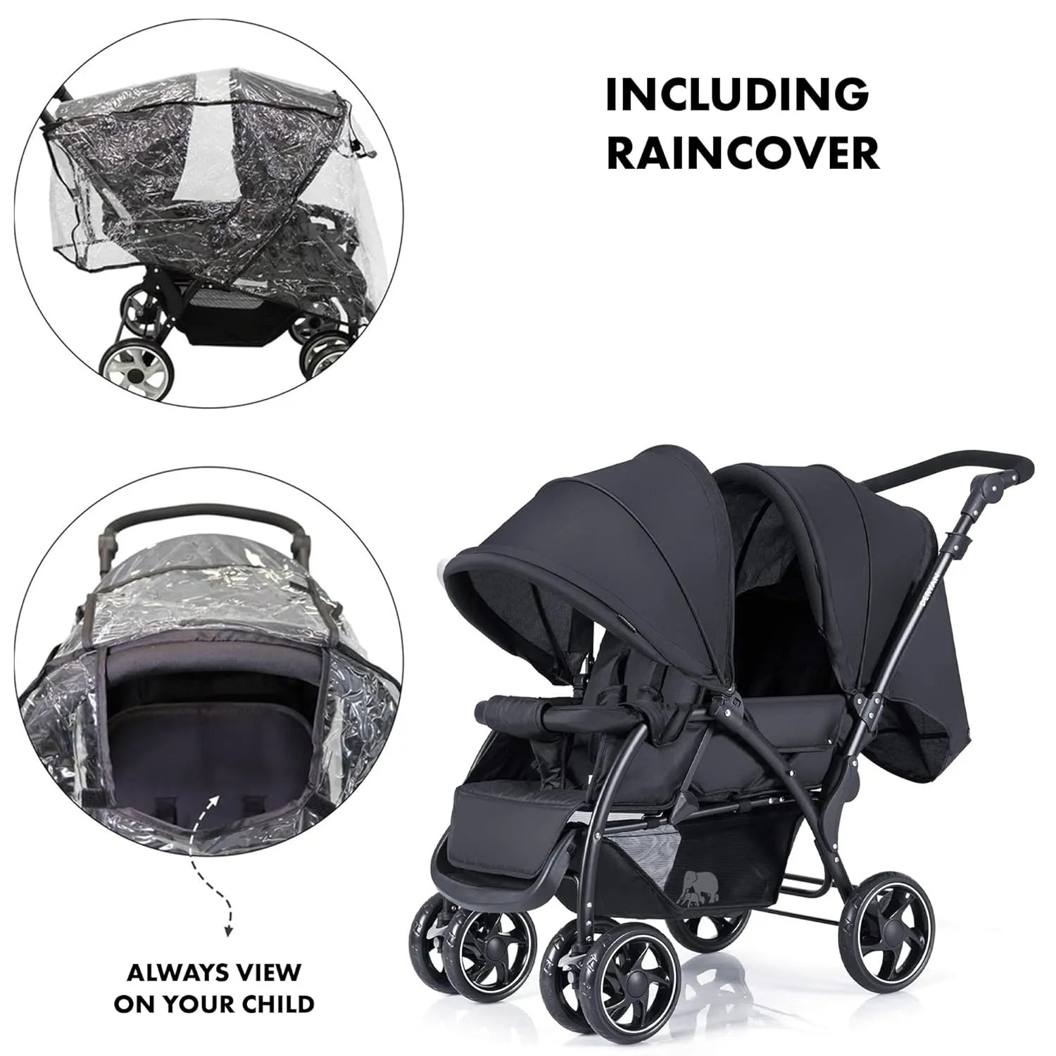 Elena duo buggy schwarz